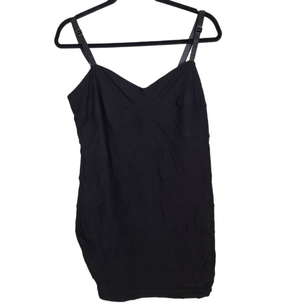 Torrid Dress Bodycon Mini Dress Womens 12 Black Mini Dress Vintage Dress V-Neck